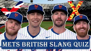 New York Mets Pete Alonso, Brandon Nimmo and more test their British slang knowledge | SNY