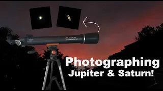 I Took a Picture of SATURN and JUPITER Through my Telescope! / Vlog #14