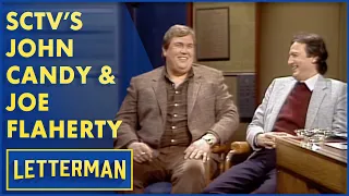 John Candy And Joe Flaherty Talk Hockey And Comedy | Letterman