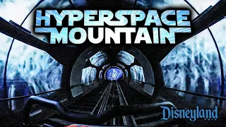 Hyperspace Mountain Roller Coaster On Ride Front Seat Low Light 4K POV Disneyland 2023 05 30