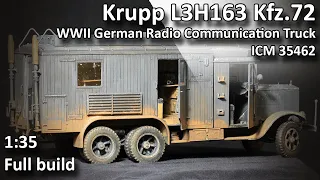 Krupp L3H163 Kfz.72 ICM 1/35 Full Build