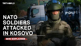 Kosovo clashes: Dozens of NATO-led soldiers injured by Serb protesters