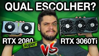 RTX 3060 Ti vs RTX 2080 Super: MELHOR CUSTO X BENEFÍCIO 2021? CONSUMO, TEMPERATURA, GAMES. Compensa?