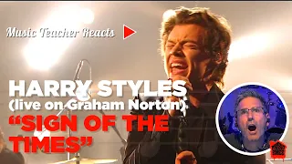 Music Teacher Reacts to Harry Styles "Sign of The Times" (Live on Graham Norton) | Music Shed #29