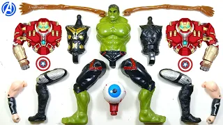 Merakit mainan hulk smash, sirenhead, thor