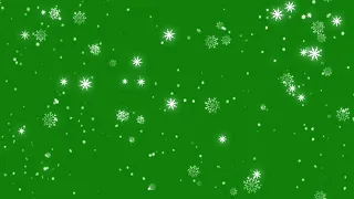 Snowing green screen effect