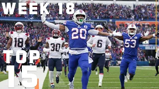 Top 15 Plays | NFL Week 18 2022 Season