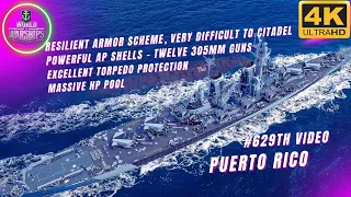 Wows PUERTO RICO - Gameplay and Captain Skills  - World of Warships 2022 #wows #worldofwarships