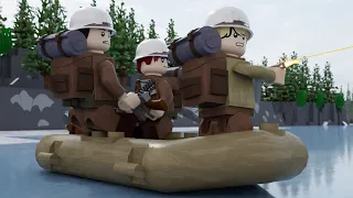 Lego WW2 - The Battle of the Bulge - Crossing the River