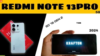 REDMI NOTE 13 PRO 5G BGMI TEST🔥|| 90 FPS || SD 7S GEN 2 || PUBG TEST || TDM