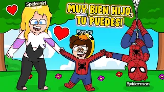 ¡ME CONVIERTO EN EL HIJO DE SPIDERMAN! 🕷😲 - MrOni es ADOPTADO en MINECRAFT por EL HOMBRE ARAÑA! 👶🏻