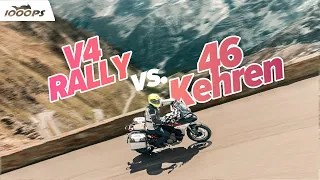 Zu fett für die Stilfser-Kehren? Ducati Multistrada V4 Rally Alpen-Test 2023