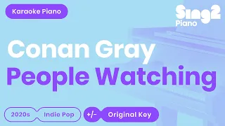 Conan Gray - People Watching (Piano Karaoke)