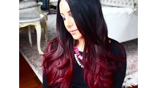 How I Dyed My Hair Ombre Red