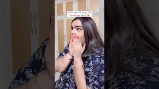 Girls After Nail Extension done 😂 || Relatable? #shorts #relatable #funnyvideo #comedy #funny