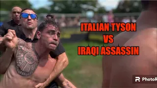 Most HEATED CONTROVERSIAL match in the yard ! ITALIAN TYSON VS IRAQI ASSASSIN #mma #streetbeefs