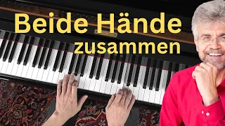 Anfänger Problem Nr. 1: Klavierspielen mit BEIDEN Händen ZUSAMMEN!