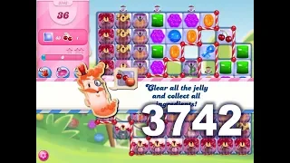 Candy Crush Saga Level 3742 (3 stars, No boosters)