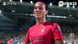 FIFA 22 - Liverpool vs Man City | Darwin Nunez vs Haaland | UEFA Champions League 22/23 | 4K