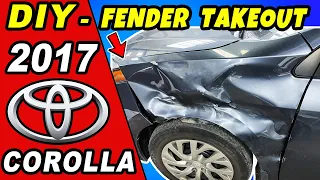 DIY 2014 to 2019 Toyota Corolla Fender Removal / Takeout