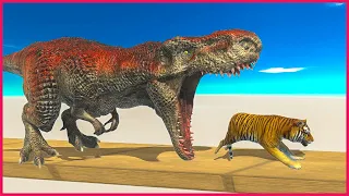 Who can escape from T-REX and TRAPS | ARBS - ANIMAL REVOLT BATTLE SIMULATOR