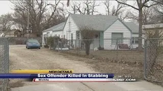 Sex offender killed in stabbing