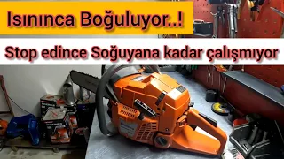 Husqvarna 365 Motorlu Testere Isınınca Boğuluyor / Soğuyana kadar Çalışmıyor / Depo Hava Giriş Valfi