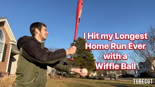 I Hit my Longest Home Run Ever with a Wiffle Ball