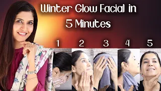 Winter Glow Facial in 5 Min For Beautiful Skin - Ghazal Siddique