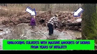 UNBLOCKING YEARS OF DEBRIS AND NEGLECT AT CULVERTS 03/2024