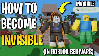 How to become INVISIBLE in Roblox Bedwars... (Glitch)