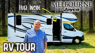 SMALLEST RV with MASSIVE Slide-Out Room - Tour a Luxury Sprinter Class C Motorhome