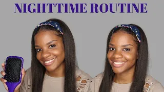 Straight Crochet Braids Nighttime Routine (& Curly to Straight Crochet Braids!)