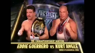 WWE Wrestlemania 20 Eddie Guerrero vs Kurt Angle