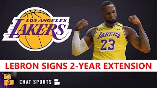 BREAKING Lakers News: LeBron James Signs A 2-Year Max Contract Extension With The Los Angeles Lakers