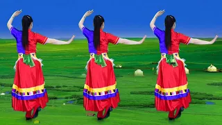 藏族舞蹈《画你》，背面展示