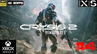 Crysis 2 Remastered [4k 60fps HDR](Xbox Series X) #4 - Дедушка в нано костюме,Нью-Йорк)))