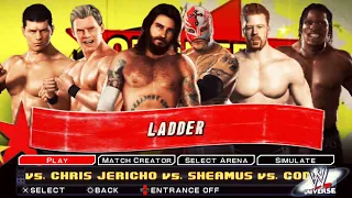 WWE SVR 6 Man Ladder Match || WWE SVR 2011