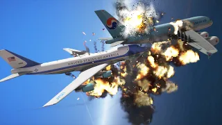 A380 Aircraft Exploded After Colliding With Airforce One [GTA 5]