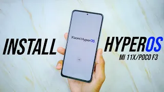 How to Install HyperOS Android 14 Updates On Mi 11X/POCO F3 - 2 Mins Only 🔥