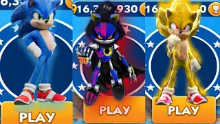 Sonic Dash - Sonic vs Super Metal Sonic vs Super Sonic - All 60 Characters Unlocked Gameplay Live