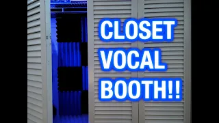 I BUILT A RECORDING BOOTH IN MY CLOSET!!! 🎤😷