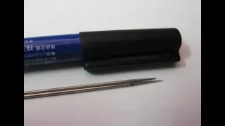 Airbrush - shortening and polishing needle tip