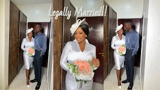 VLOG: OUR COURT WEDDING ceremony in Nigeria Abuja. I’m Legally Married!! MRS U