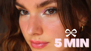 prête a aller voir barbie ! | 5 min Makeup