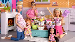 Barbie & Ken Doll Family Holiday Morning Routine