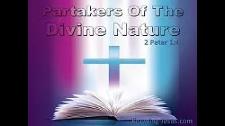 Devotional 481- 'Sharing in His divine nature (2 Peter 1.1-8).