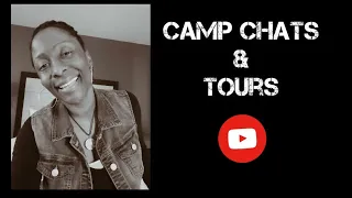 Melanated Campout 2022 | Camp Chats & Tours | Chatting with a newbie Ms. Vee