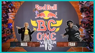 MAIA vs FRAN SEMI FINAL 01 BGIRL / RED BULL BC ONE CYPHER BRAZIL 2022 !🔥💥💥🔥 #breaking #redbullbcone