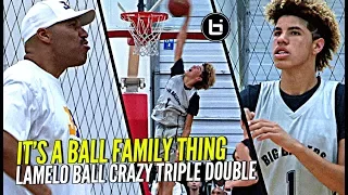 LaMelo Ball STEALS Lonzo's Shine w/ CRAZY TRIPLE DOUBLE vs Kevin Loves Old Team! It's a BBB Thing!